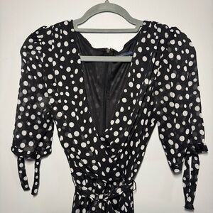 Tommy Hilfiger Black and White Polka Dot Dress